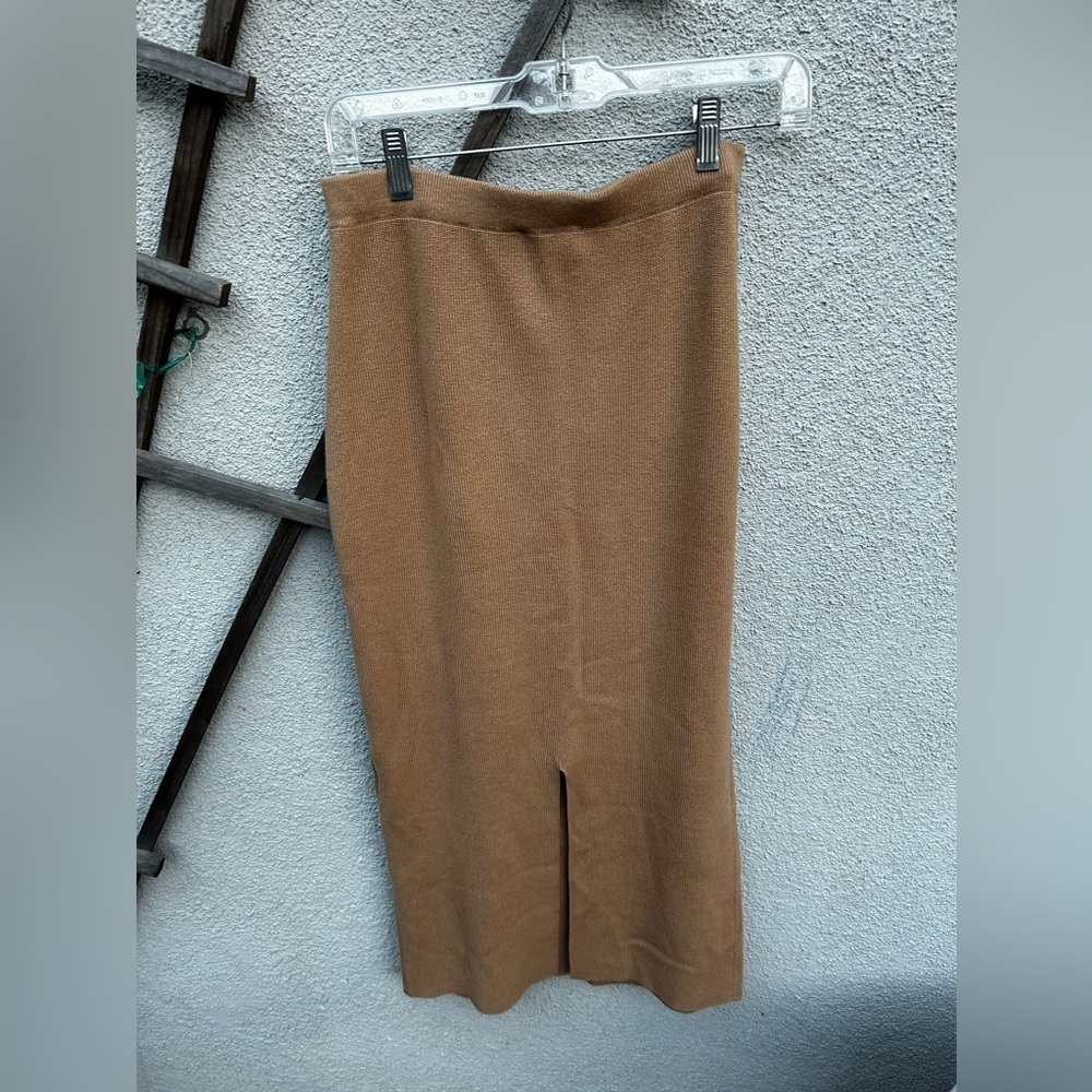 Jenni Kayne Ludlow Skirt Dark Camel - Picture 11 of 11